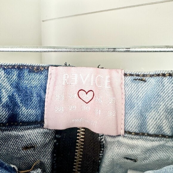Revice Ying Yang Crops Jeans High Waist Tokyo Wash Size 25 - Picture 5 of 6